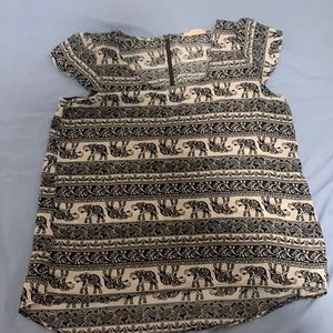 Elephant Print dress shirt